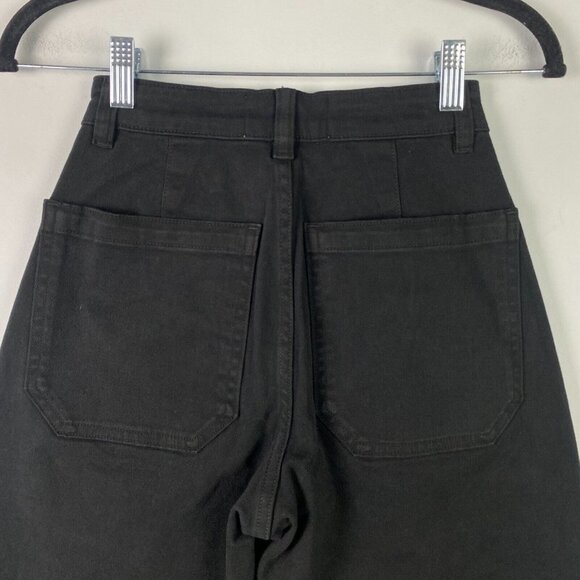 Everlane The Utility Barrel Pant High-Rise Crop in Black Size 000 - Picture 6 of 11